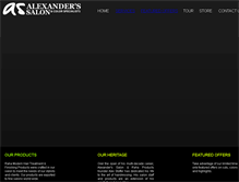 Tablet Screenshot of alexanderssalon.net